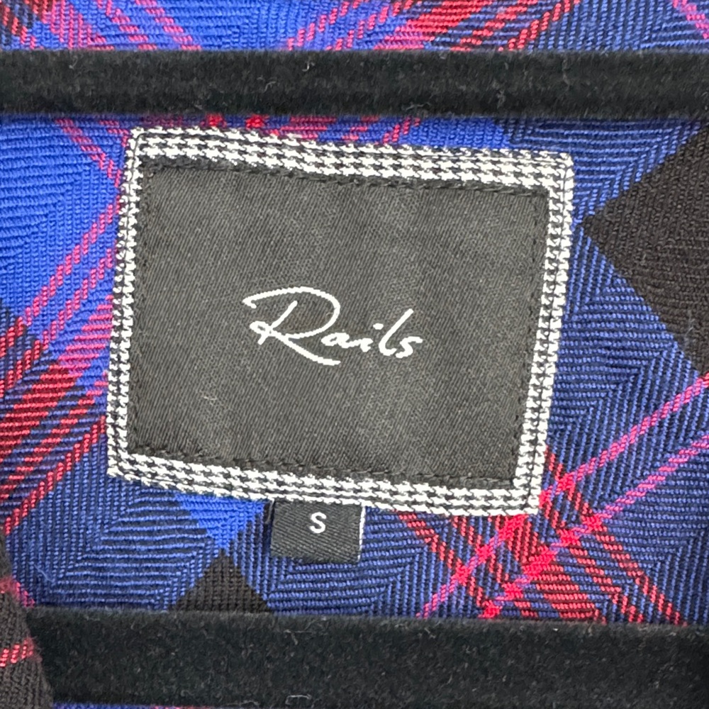 Rails Blue and Red Plaid Shirt - Picture 3 of 5